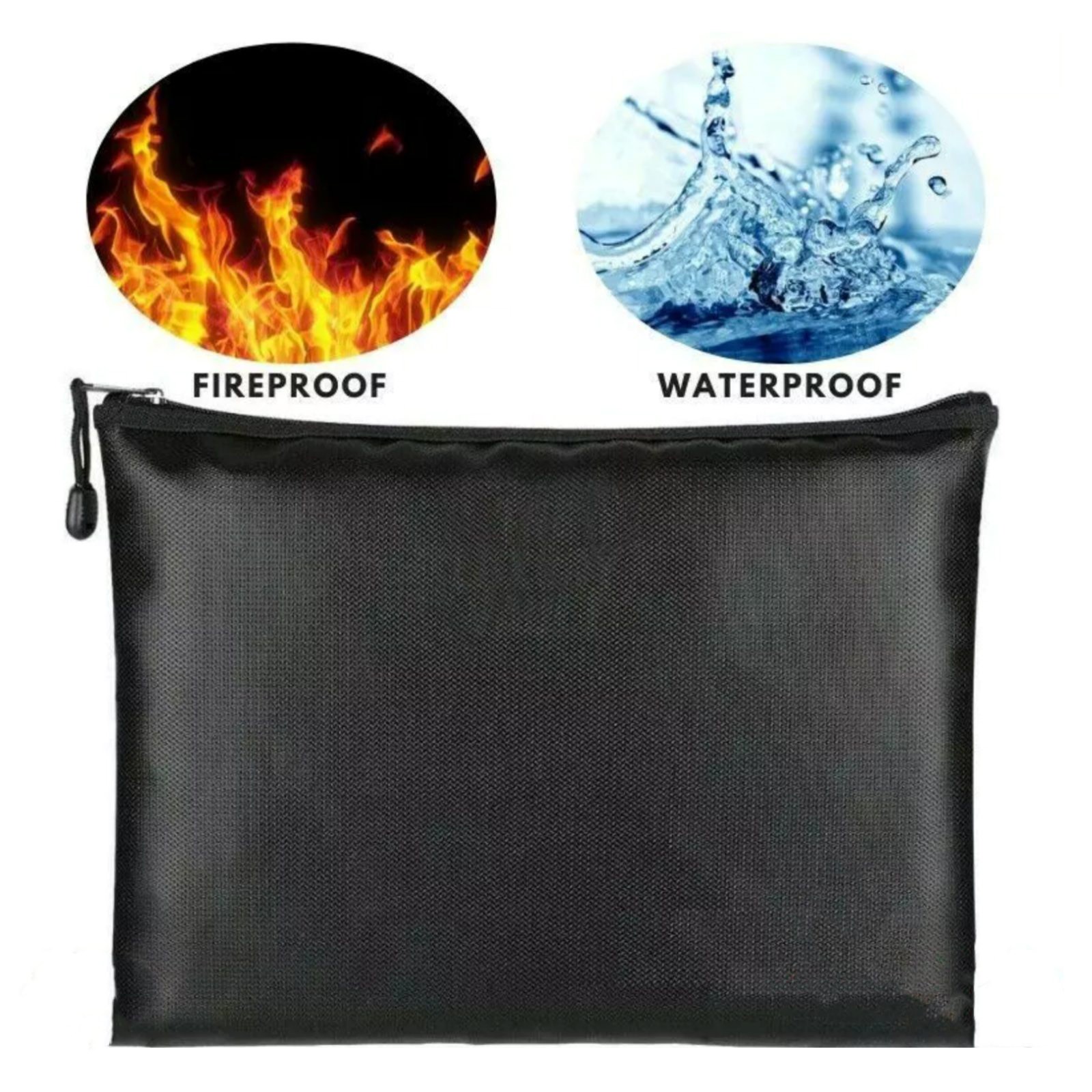 New Fireproof Waterproof Document Envelope File Folder Cash Pouch Document Bag