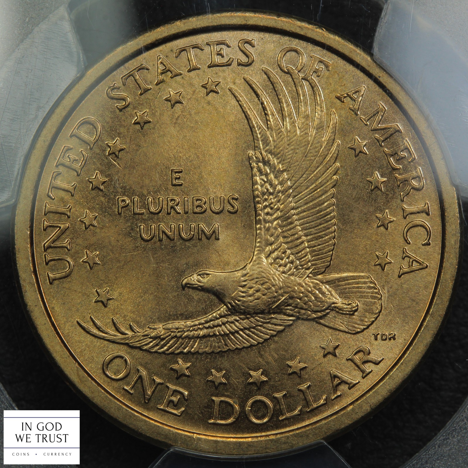 2000 P WOUNDED EAGLE Sacagawea Dollar $1 PCGS MS 63