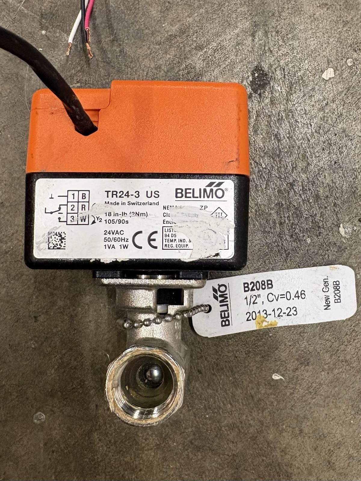 Belimo B208B+ TR24-3 US  valve/actuator combo