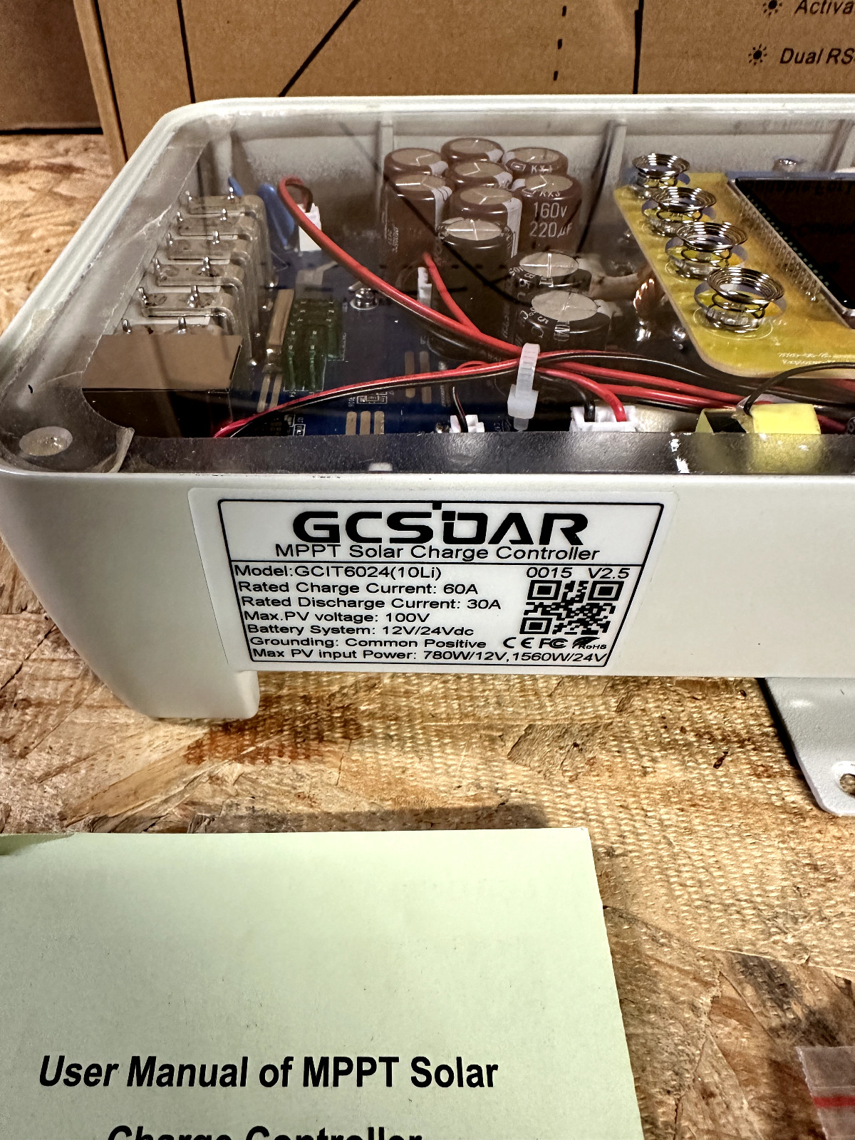 GCSOAR GCIT6024(10Li) mppt solar charge controller 60a