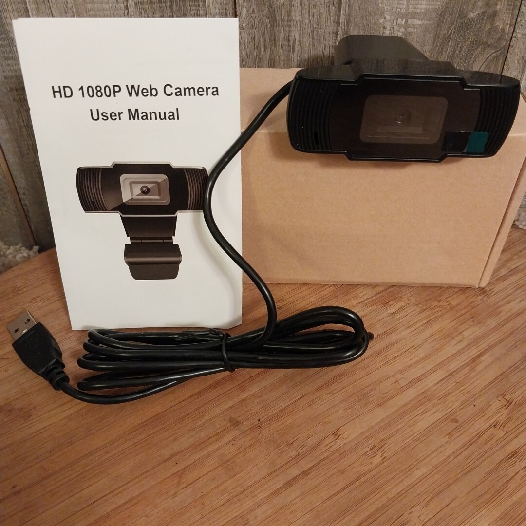 HD 1080P WEB CAMERA with BUILT IN NOISE CANCELING MICROPHONE USB 2.0
