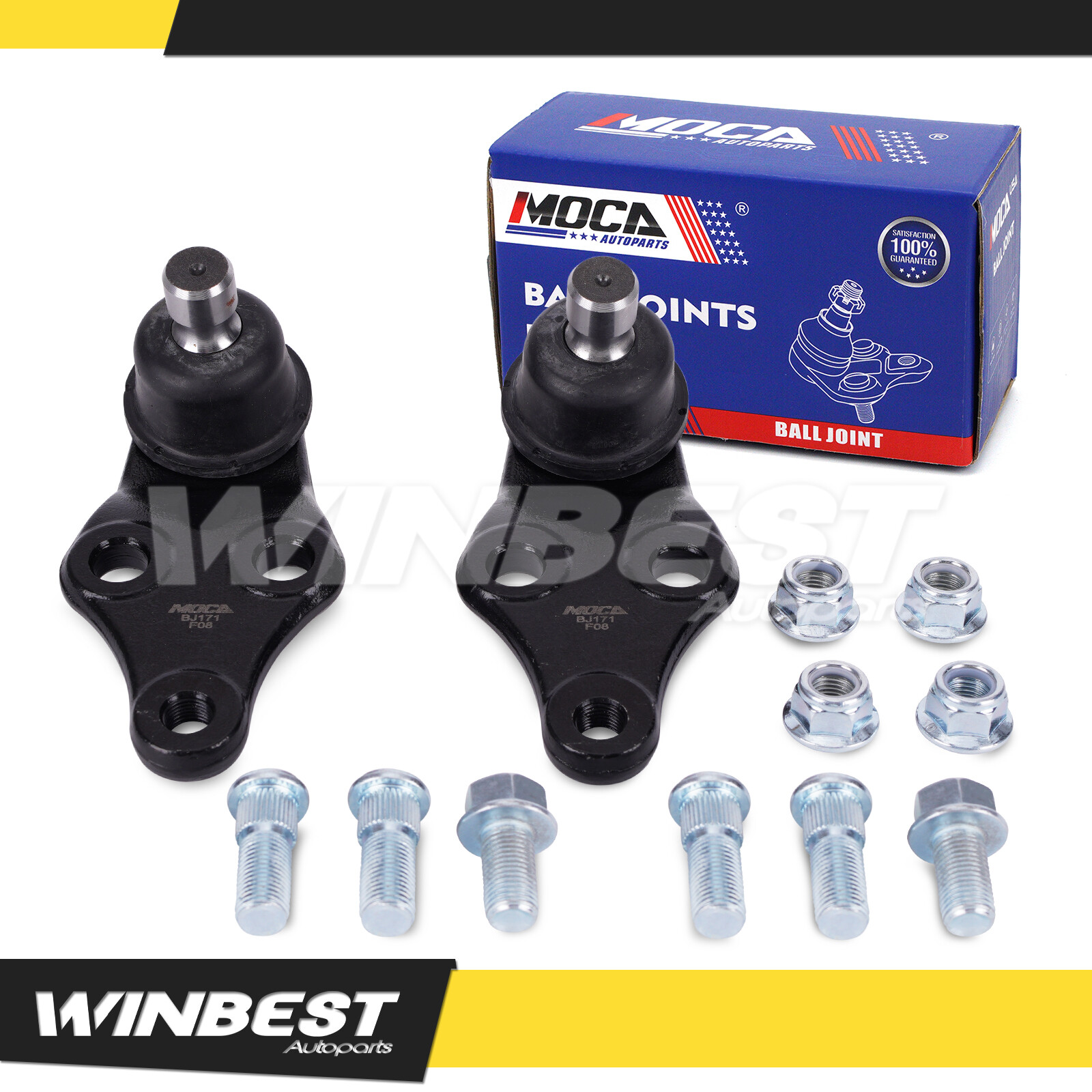 Fit Hyundai Azera Santa Fe Sonata Kia Cadenza Optima 2x Front Lower Ball Joints