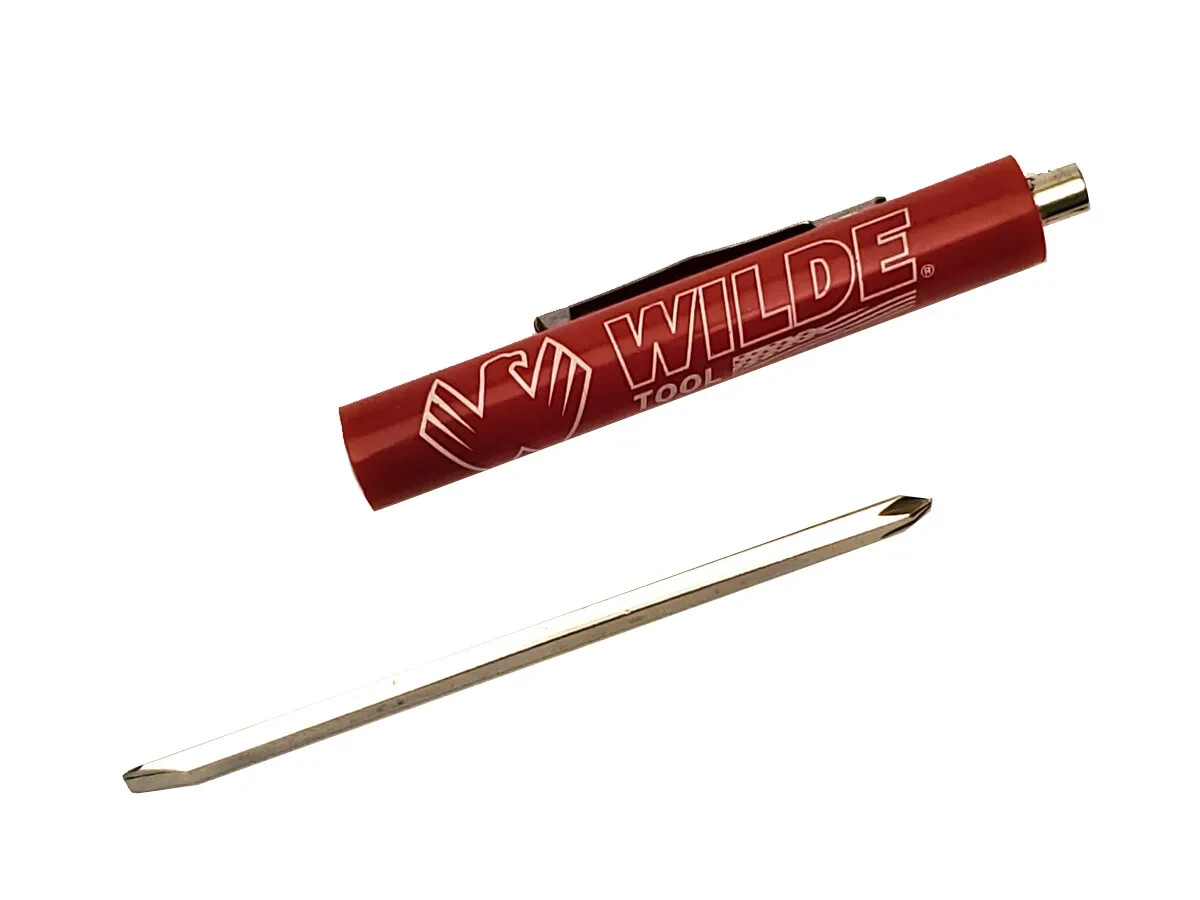 Wilde Reversible Pocket Screwdriver w Magnet 5" 2032 Made in USA
