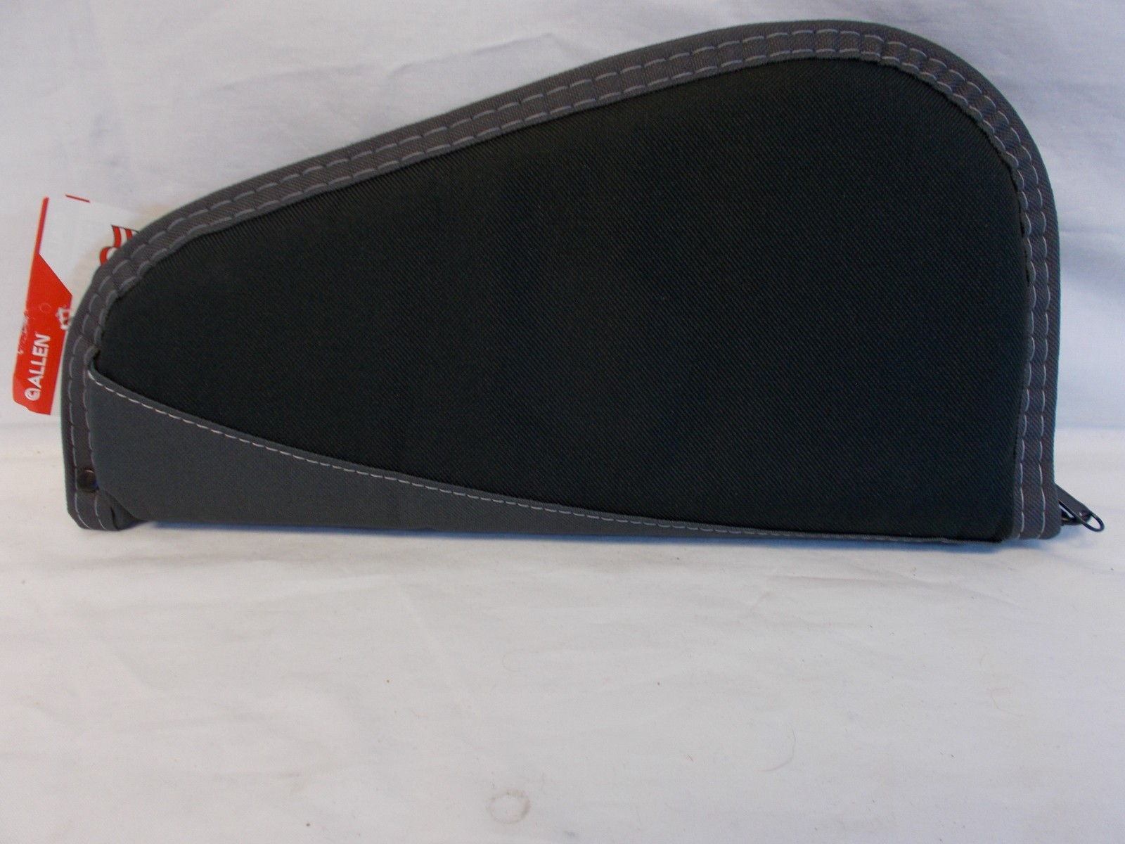 Allen Deluxe Handgun Case 13" Black w/Gray Trim Foam Lockable Zipper 44413