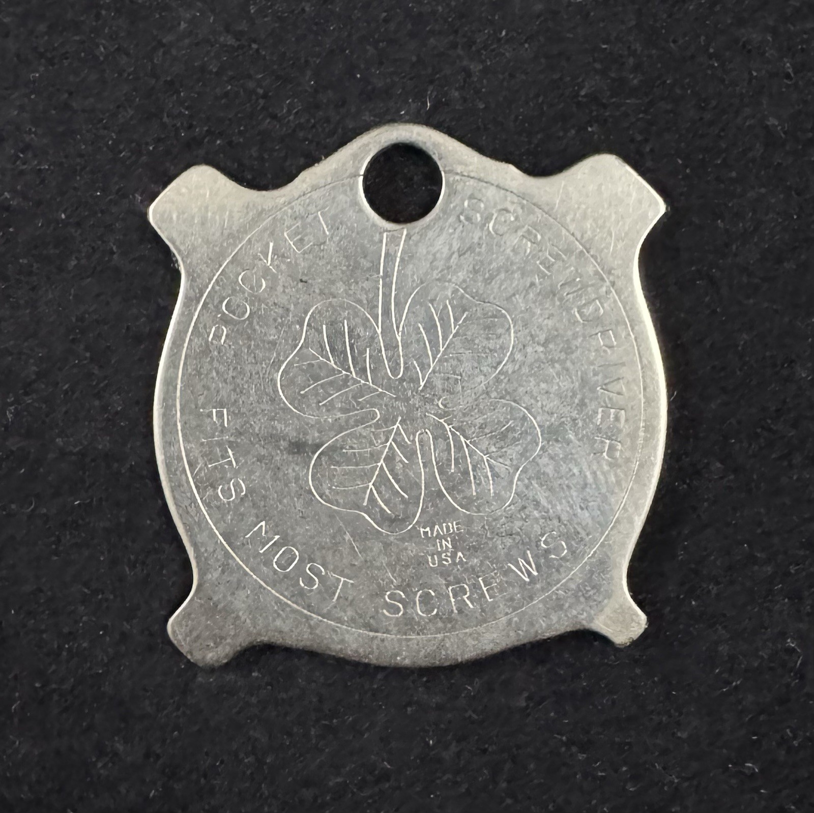 Vintage Stanley 40th Anniversary Pocket Screwdriver Four Leaf Clover Keychain