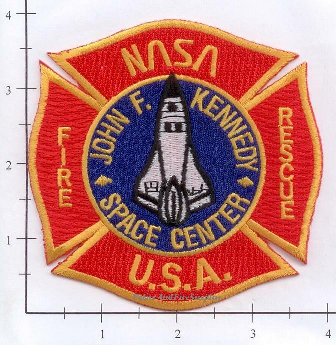 Florida - NASA John F Kennedy Space Center FL Fire Rescue Fire Dept Patch v3
