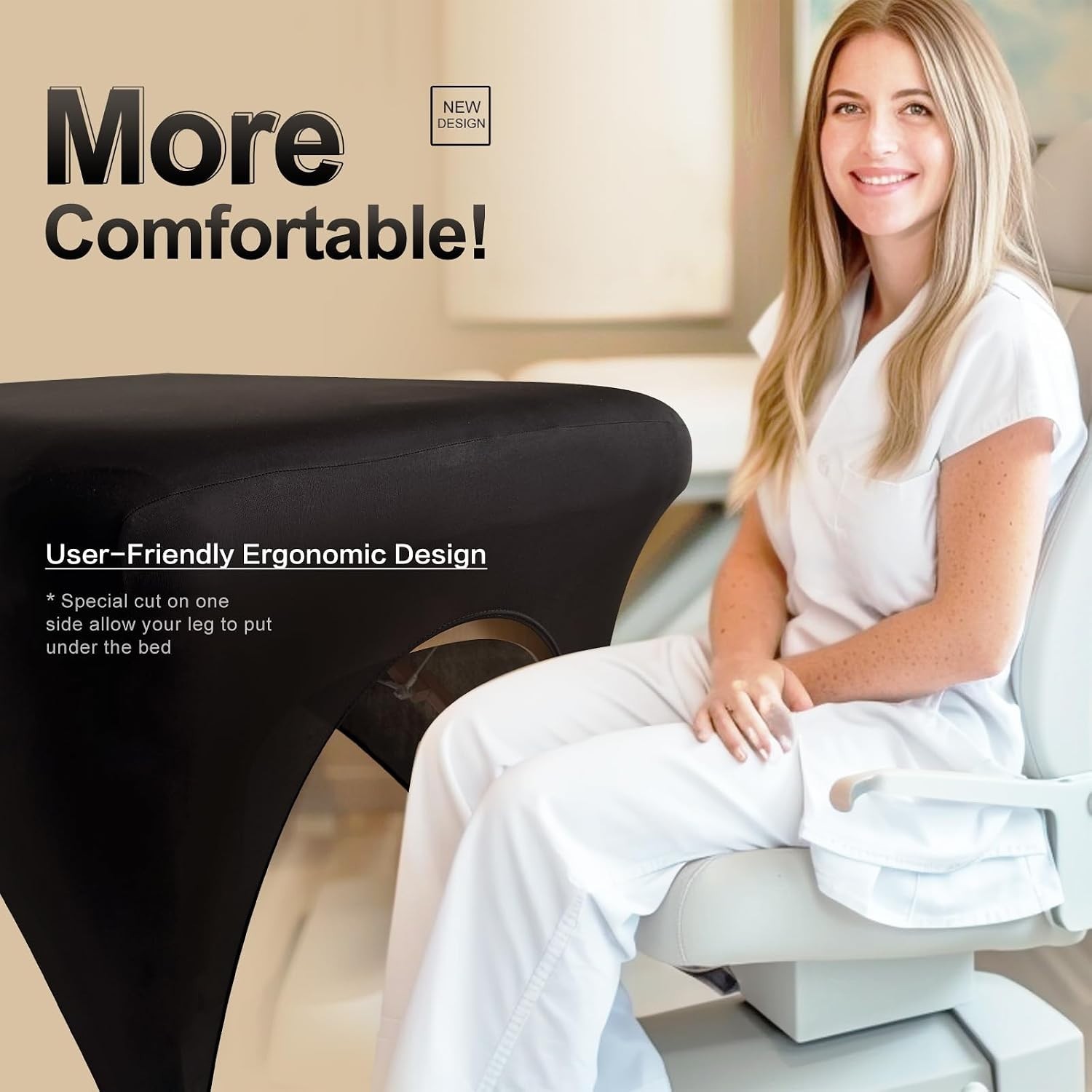 Machine Washable Spa Bed Cover - Soft Protective Topper for Beauty Tables