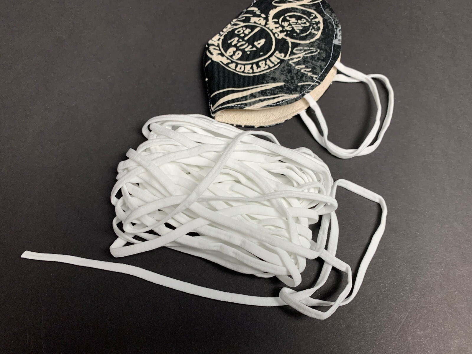 High-quality 5mm Elastic Flat Ear Loops $9.95 Per 10 Yards