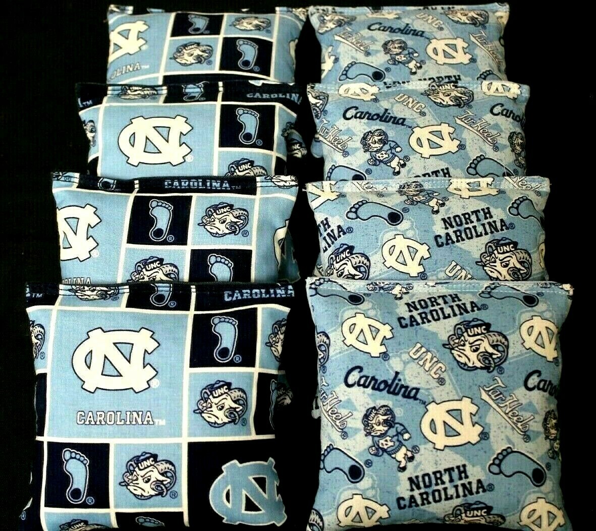 University of NORTH CAROLINA TARHEELS Cornhole Bean Bags ACA Regulation UNC Bag