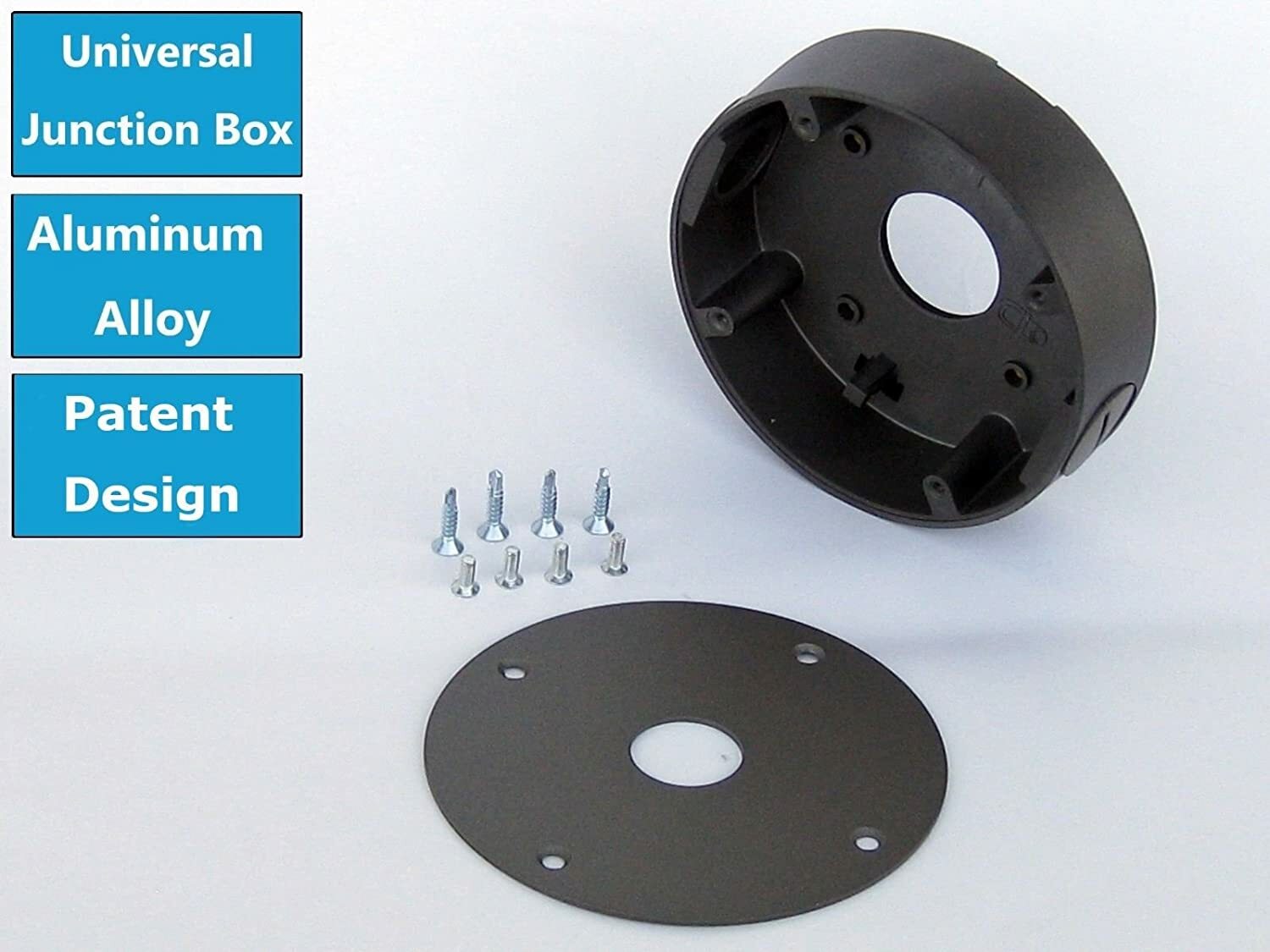 Universal Security Camera Mount Junction Box Gray Color