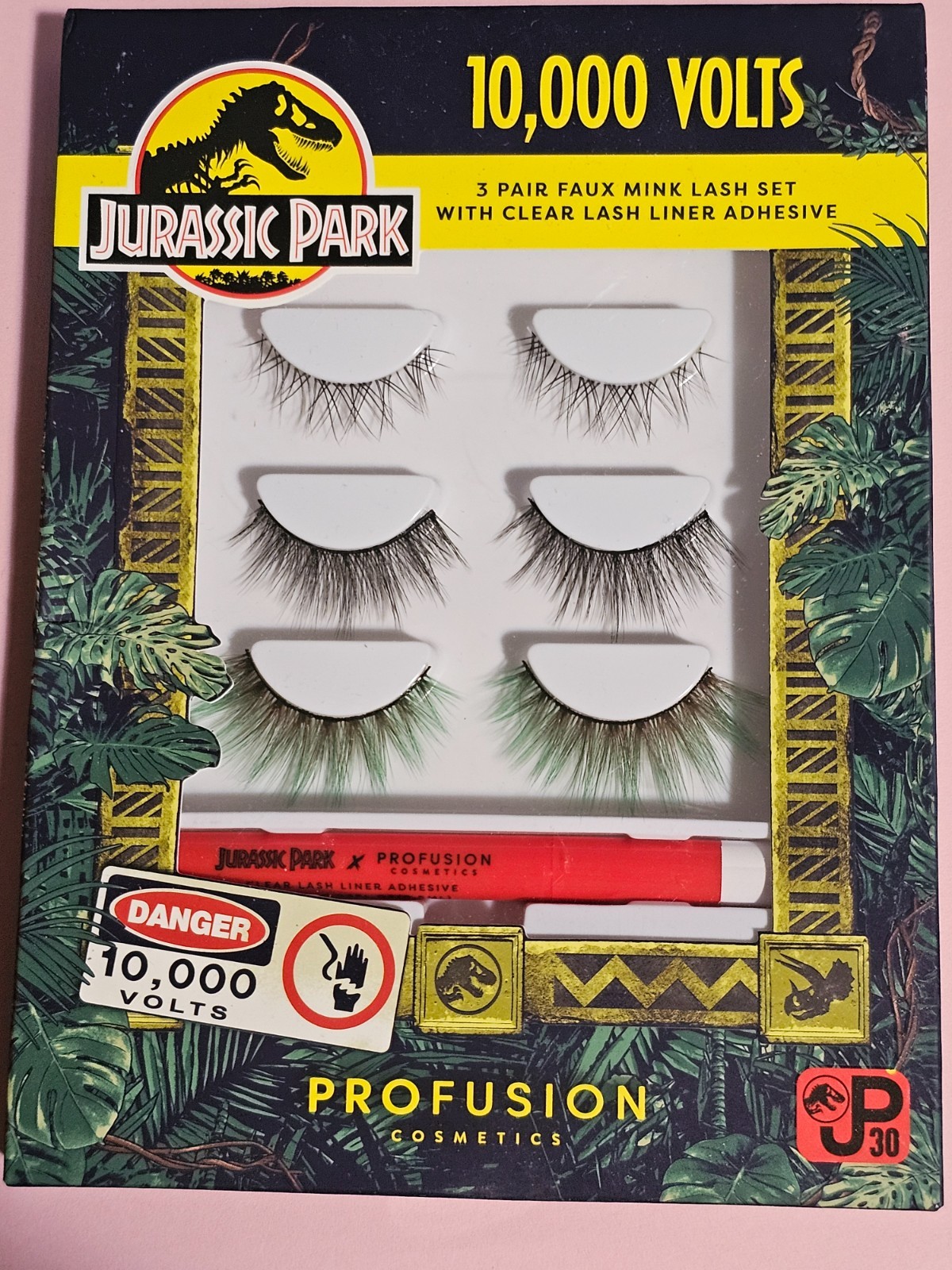 Jurassic Park x Profusion 10,000 Volts 3 Pair Faux Mink Lash Set Sealed