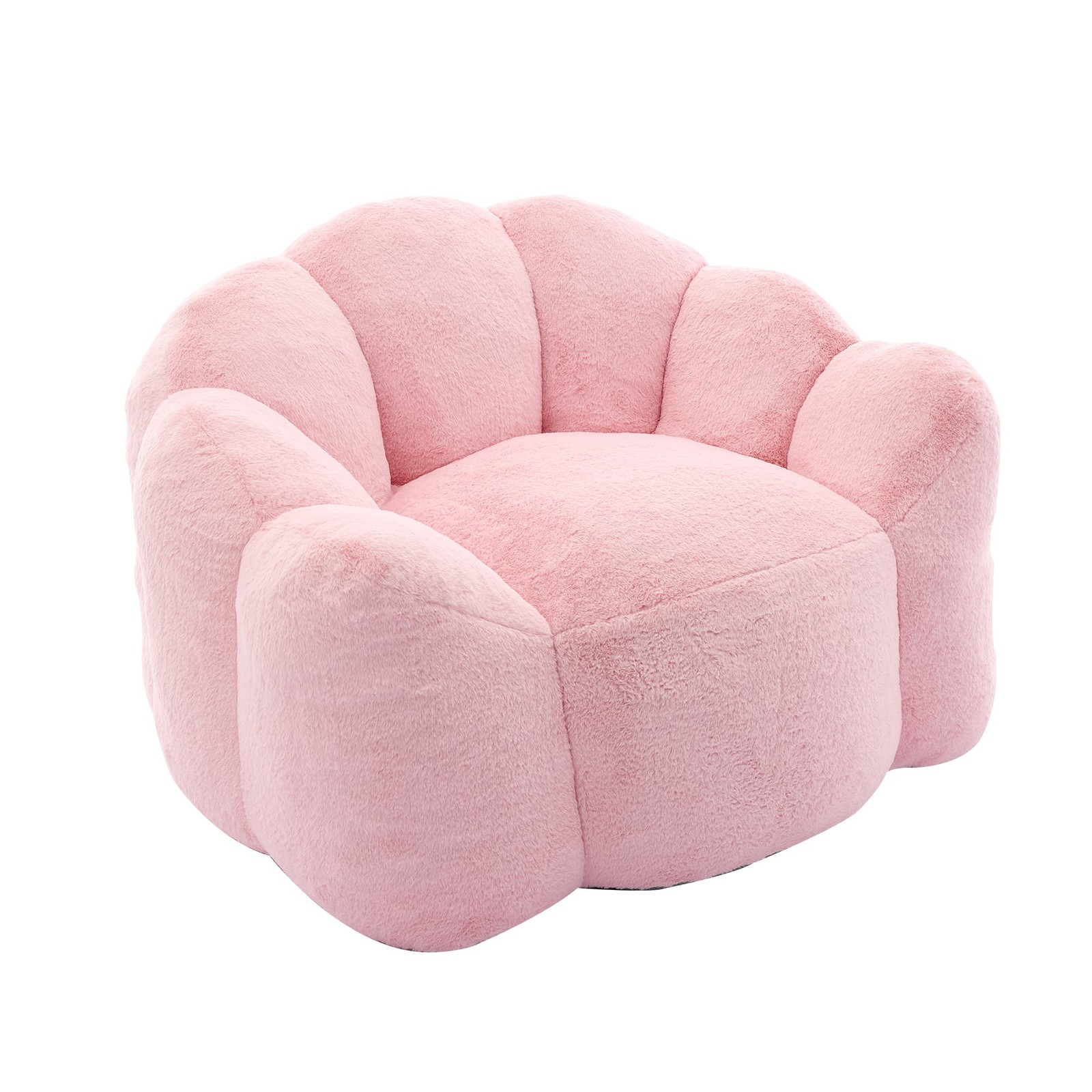 Pink Lotus Compression Sofa Bean Bag Pull Ring Portable Living Room Bedroom