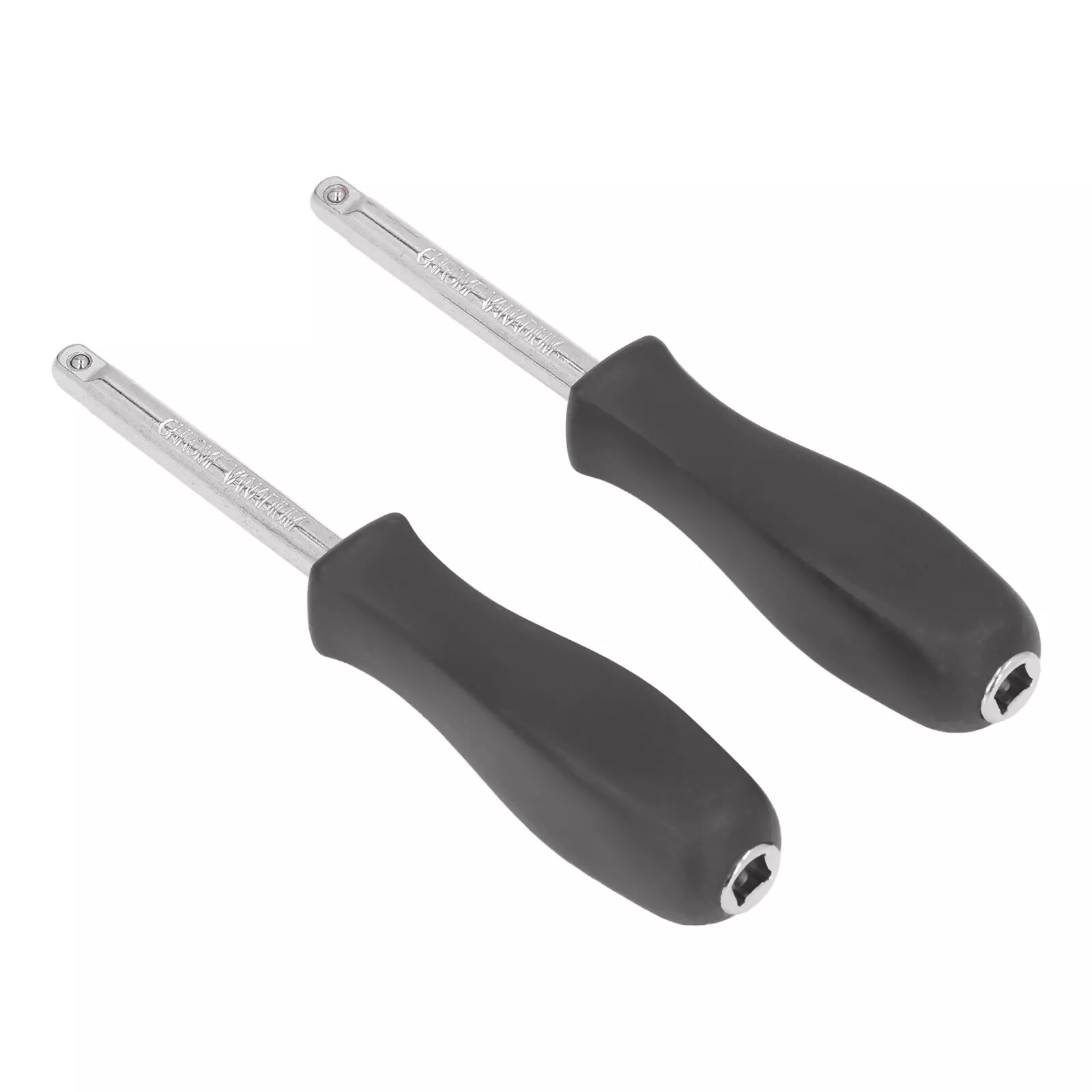2PCS 1/4" Socket Nut Driver Spinner Handle Extension Tool Wrench Garage Mechanic