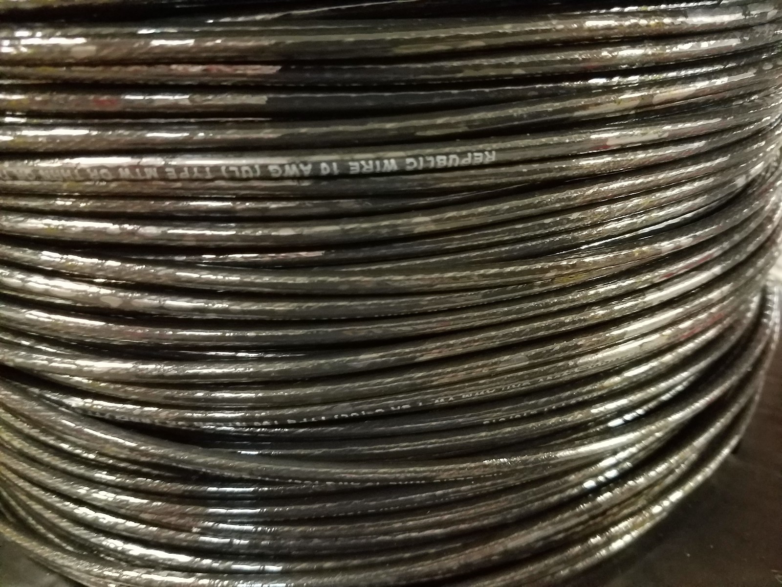 10 GAUGE THHN WIRE BLACK  25 FEET EA THWN 600V COPPER STRANDED