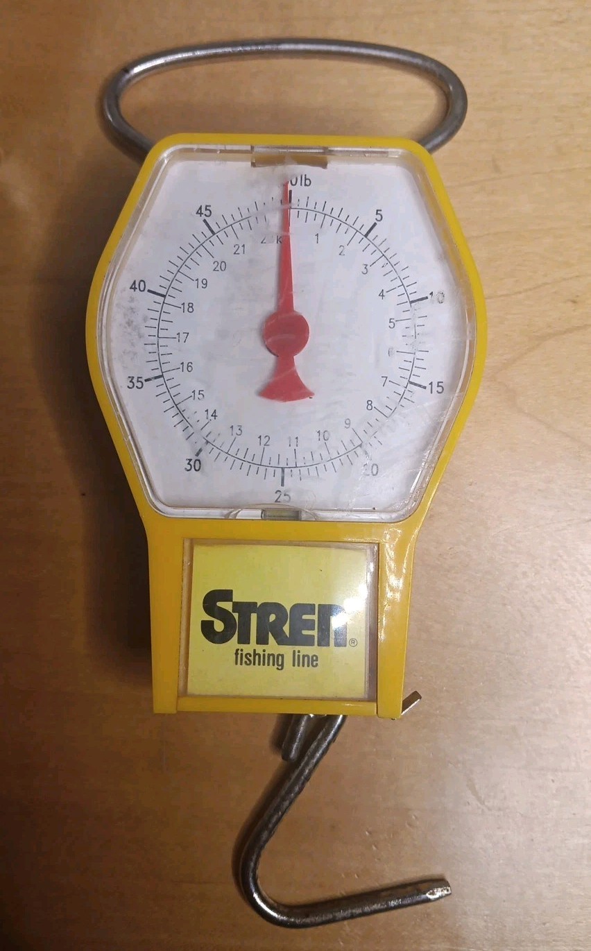 Vintage Stren Fishing Line Fish Scale W/ Built In Tape Measure