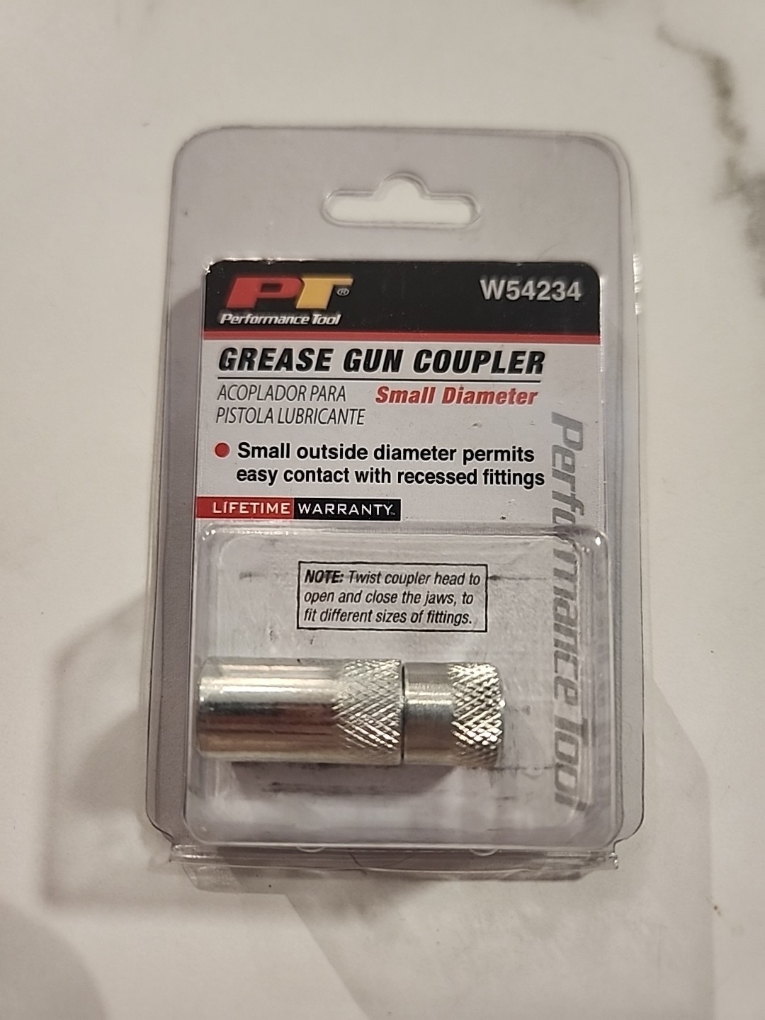 Performance Tool W54234 Grease Gun Coupler Narrow Body
