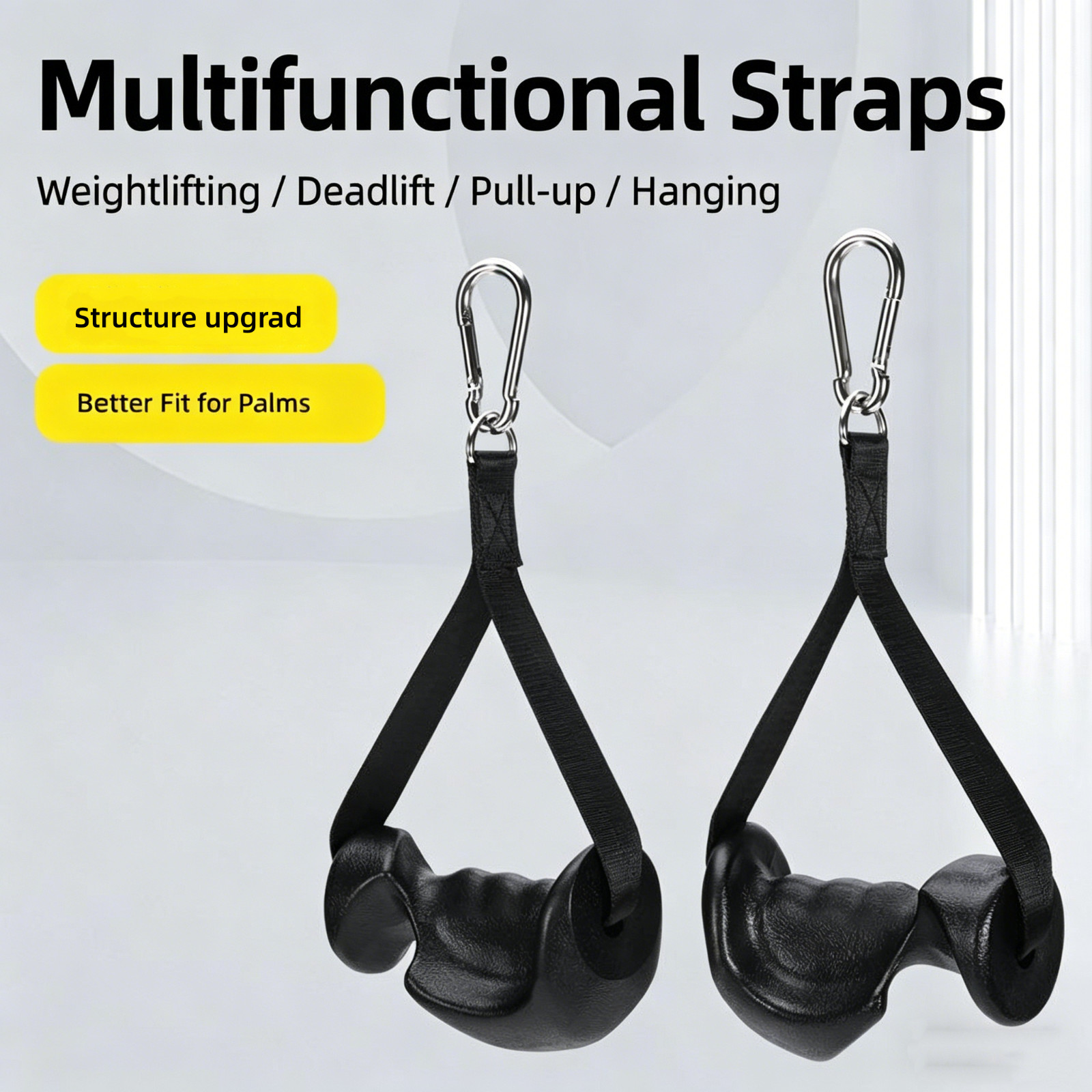 2pcs Ergonomic Exercise Handles for Cable Machine Attachments, Pilates, Strength