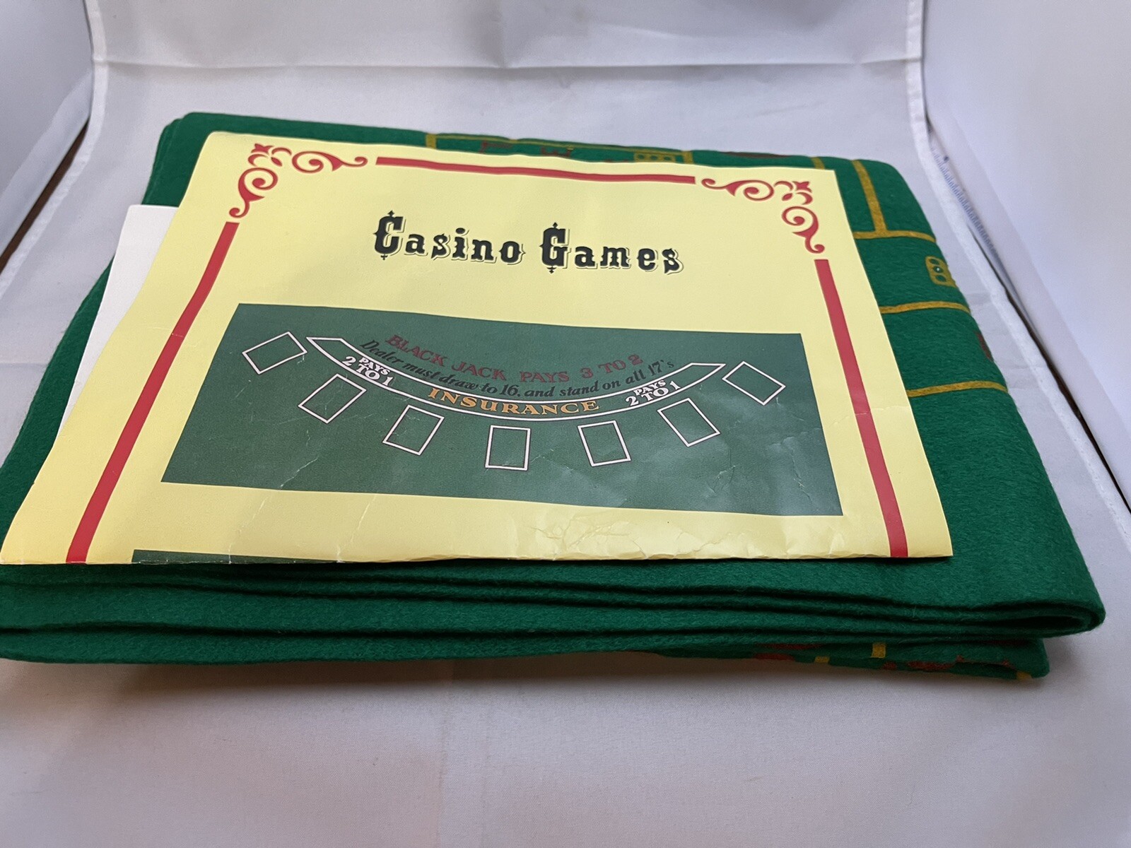 Casino Games Craps and Black Jack layout 2'x3'