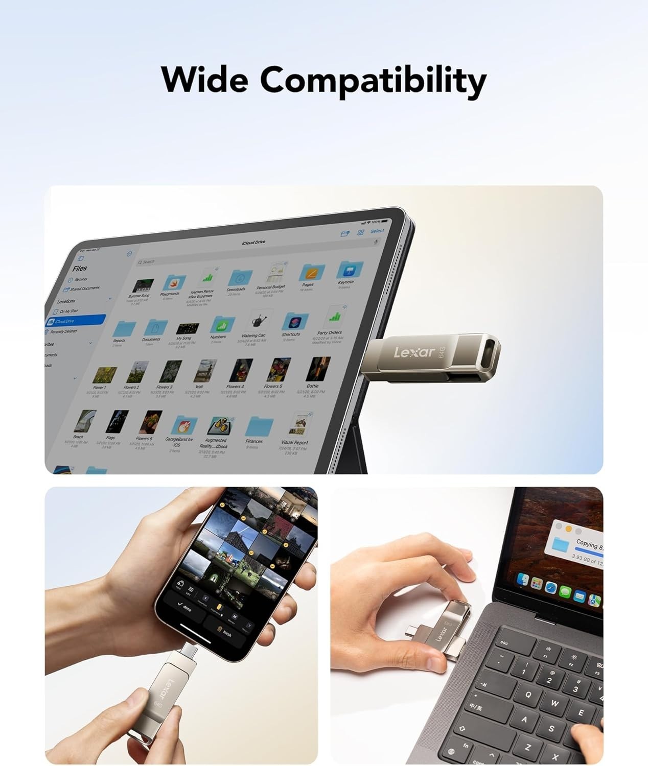 D40E 64GB Metal USB Jump Drive - Durable, Portable & Secure with AES-Cryption