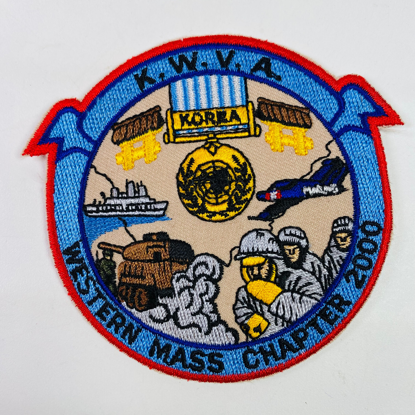 Korean War Veterans Association Western Massachusetts Chapter 2000 Patch B8