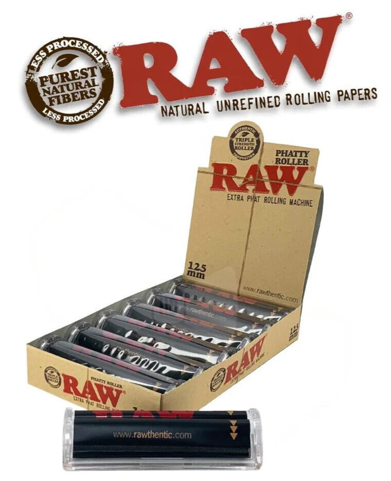 🍃😎 🍃 6 X 125 mm RAW PHATTY ROLLER EXTRA PHAT ROLLING MACHINE  🍃😎 🍃