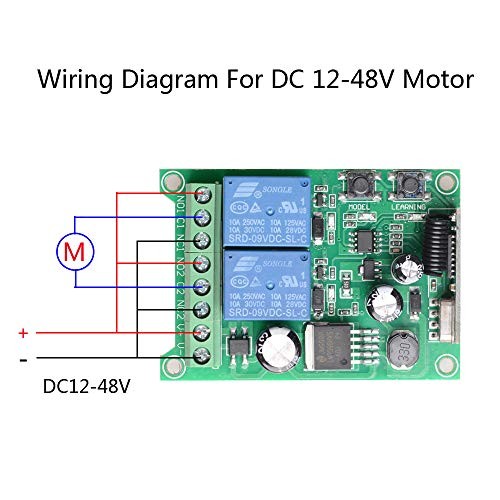 Wireless Remote Switch DC 12V 24V 36V 48V New 2 Channel Multi-Function Remote