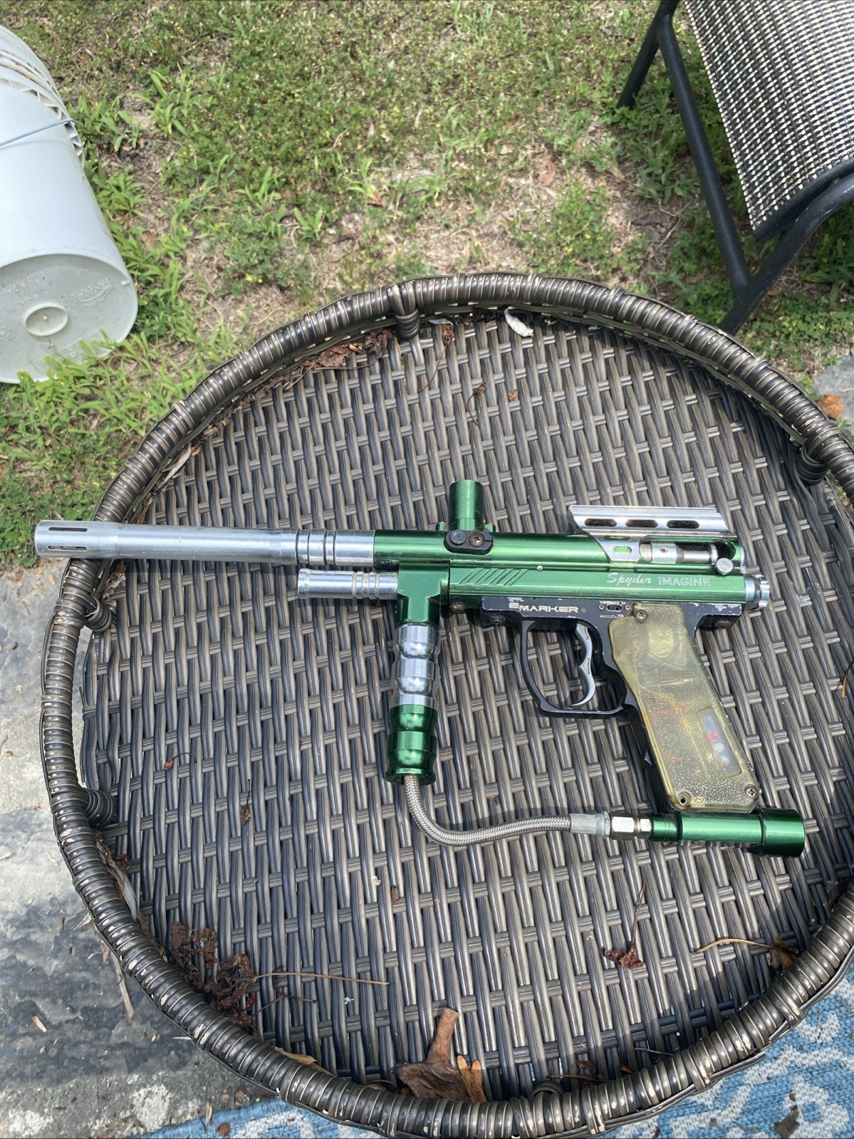 Spyder Imagine Paintball Marker Electronic E, Green, Semi/Auto, 3-Shot Burst