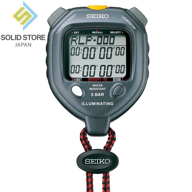 SEIKO Stopwatch SVAE301 ILLUMINATING LIGHT Double Repeat Timer Digital Quartz
