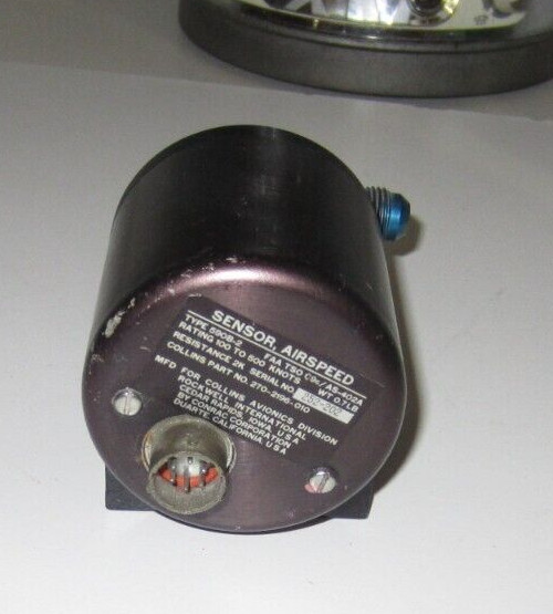 AVIONICS AIR SPEED SENSOR COLLINS 590B-2 P/N 270-2196-010