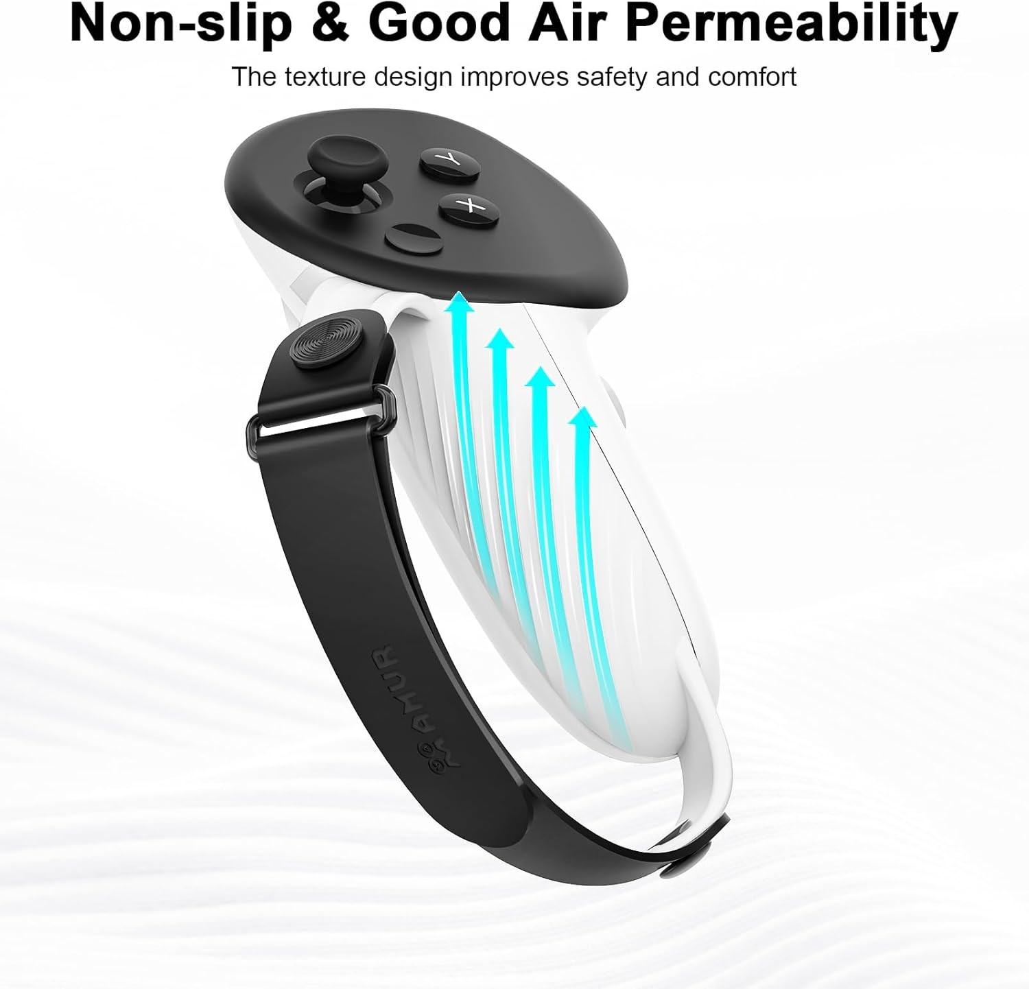 Controller Grips Compatible with Meta/Oculus Quest 3/Quest 3S, Silicone Accessor