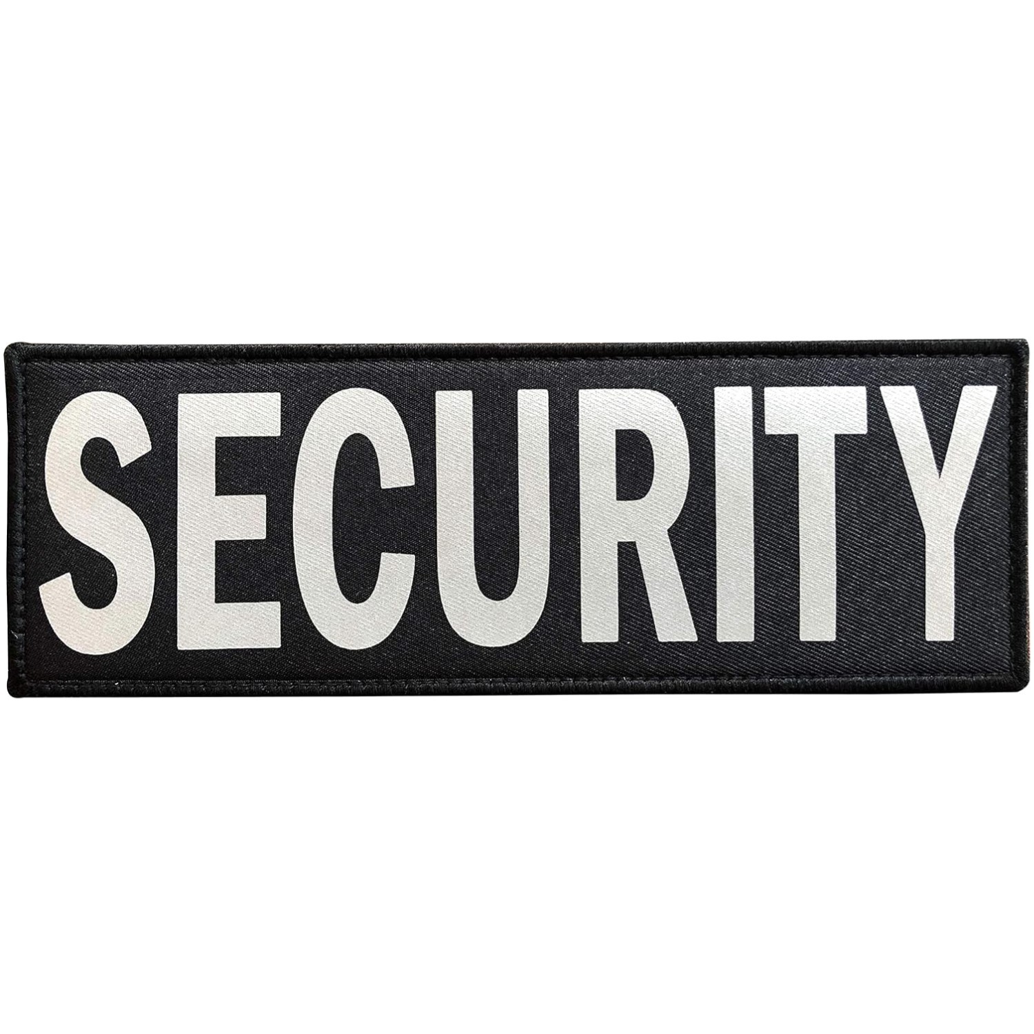 Gray Reflective 11x4 Inch Back Panel Patch with Easy Hook and Loop Mounting