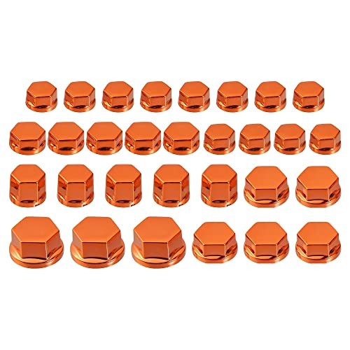 30 Pcs Motorcycle Nut Motorbike Screw Cover 5 Sizes Decoration Ornamental