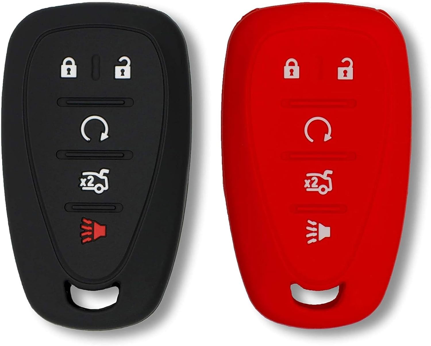 Silicone Key Fob Cover for Chevy Malibu Camaro Trax Traverse Trailblazer Sonic