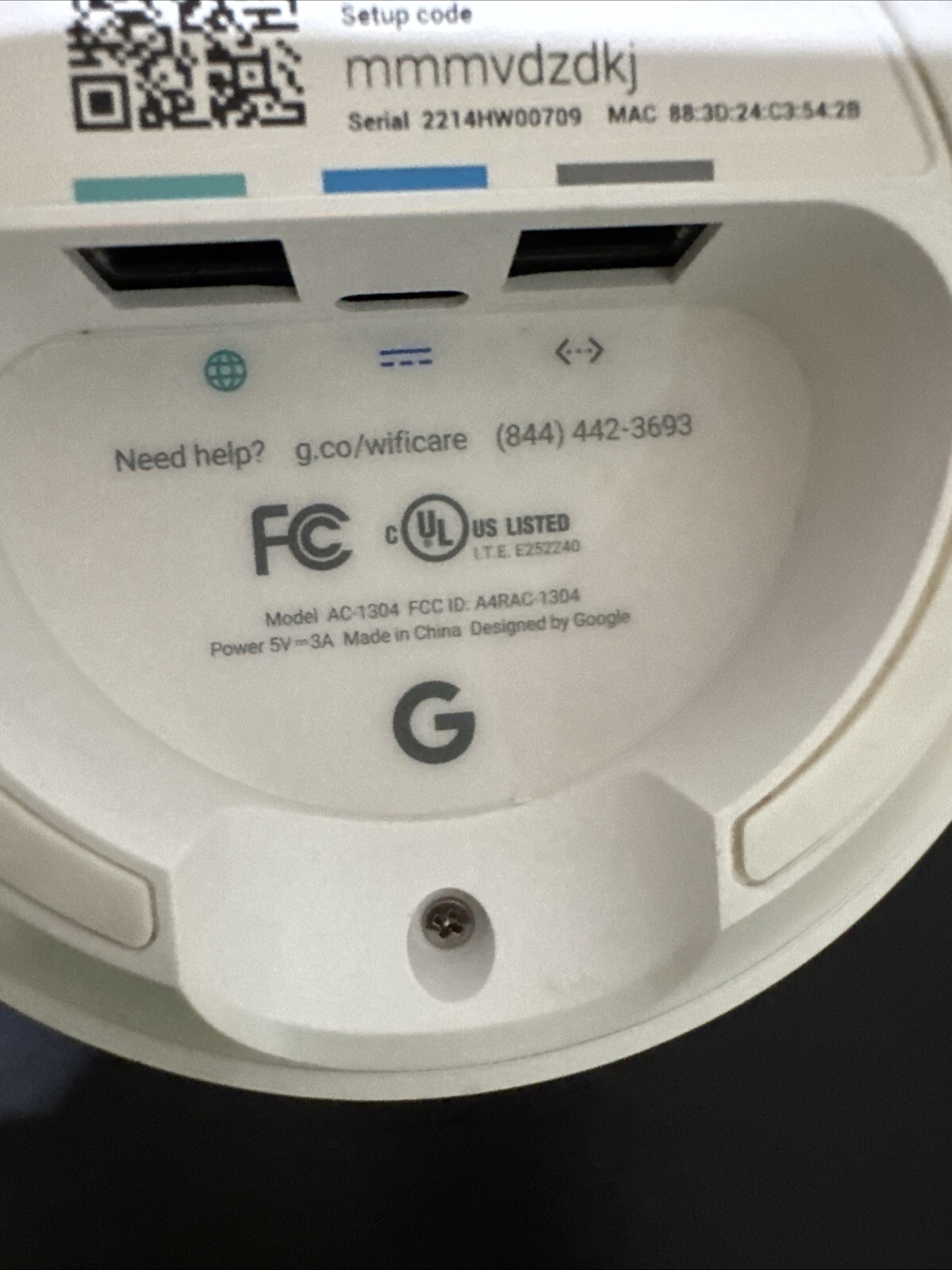 Google Nest WIFI Router AC1304