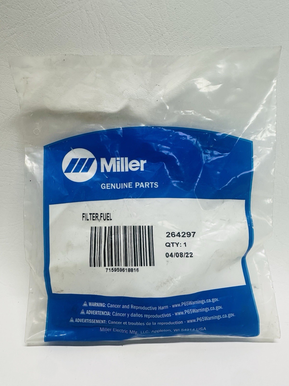NEW Miller 264297 Fuel Filter