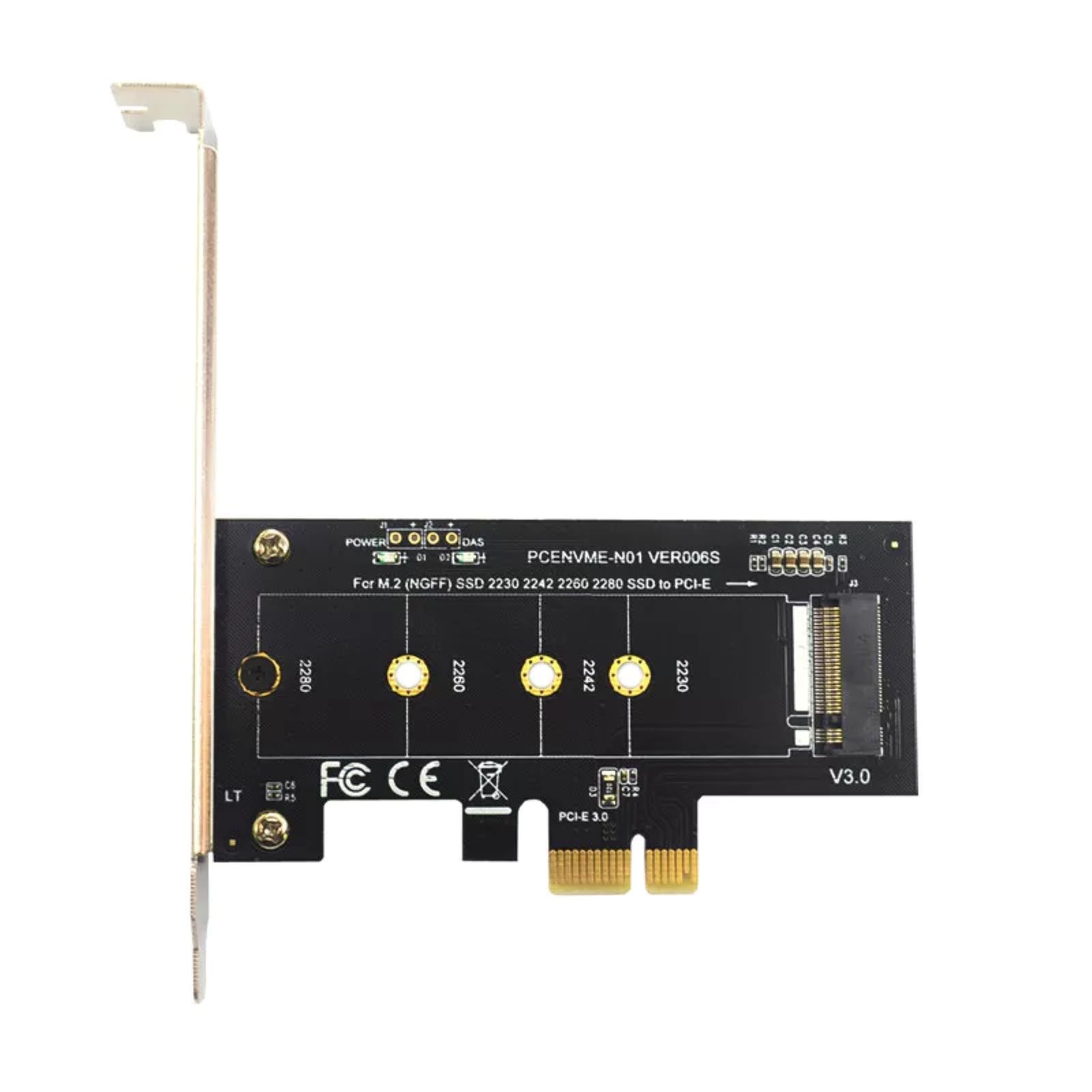 PCI-Express 1X to M.2 NGFF Adapter Card PCIE 3.0 X1 to NVME SSD M2 for Lite-On