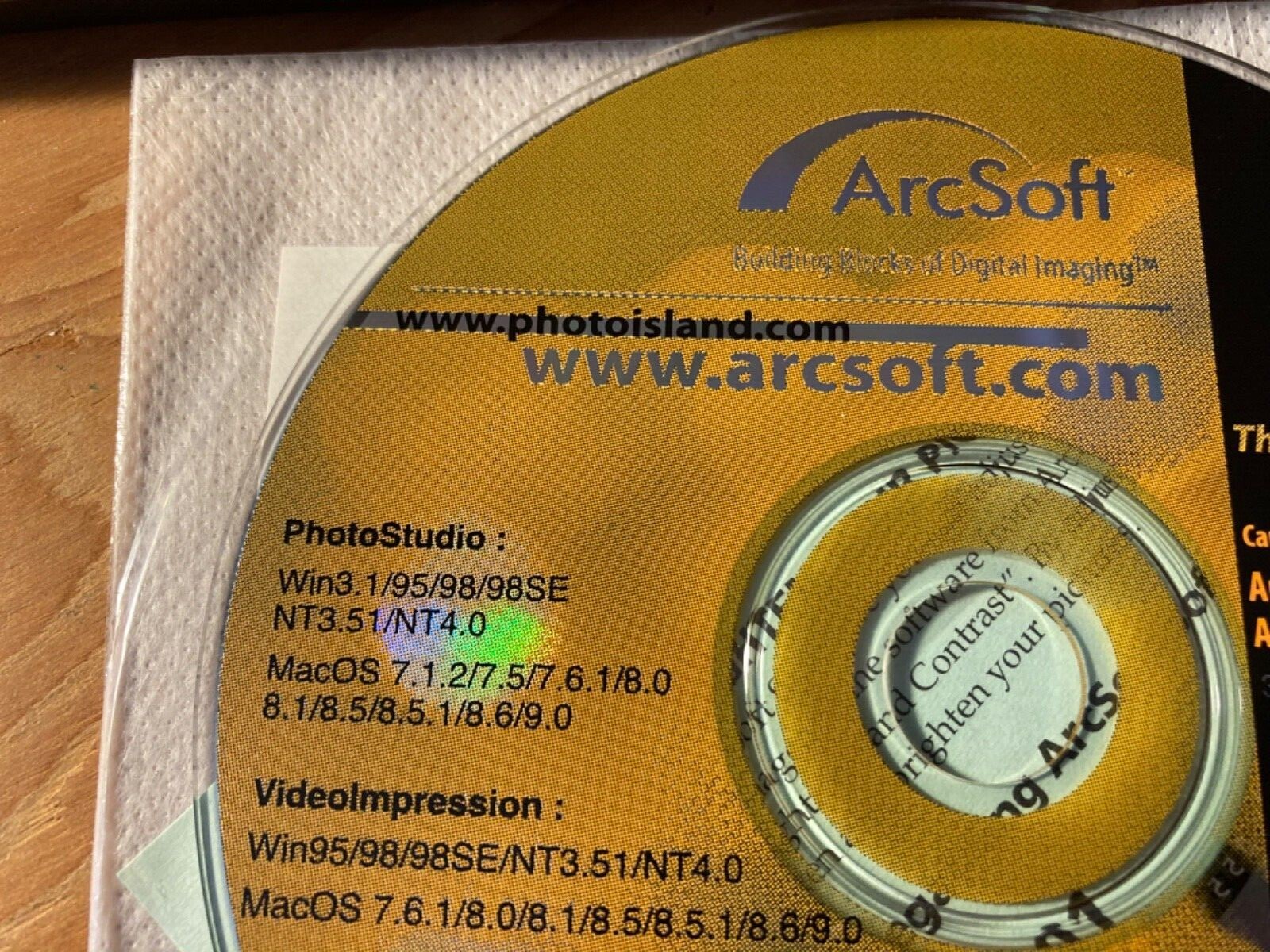 Arcsoft Photo Studio Suite, Computer Cd V2.0 SE Win95 PC MAC, Graphic Design