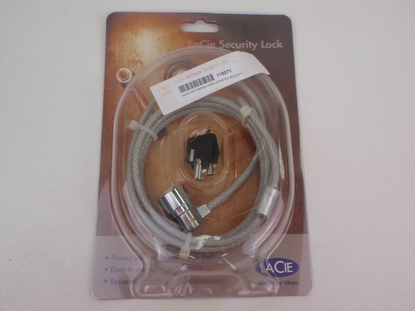 LACIE NOTEBOOK HARD DRIVE PC SECURITY LOCK NEW