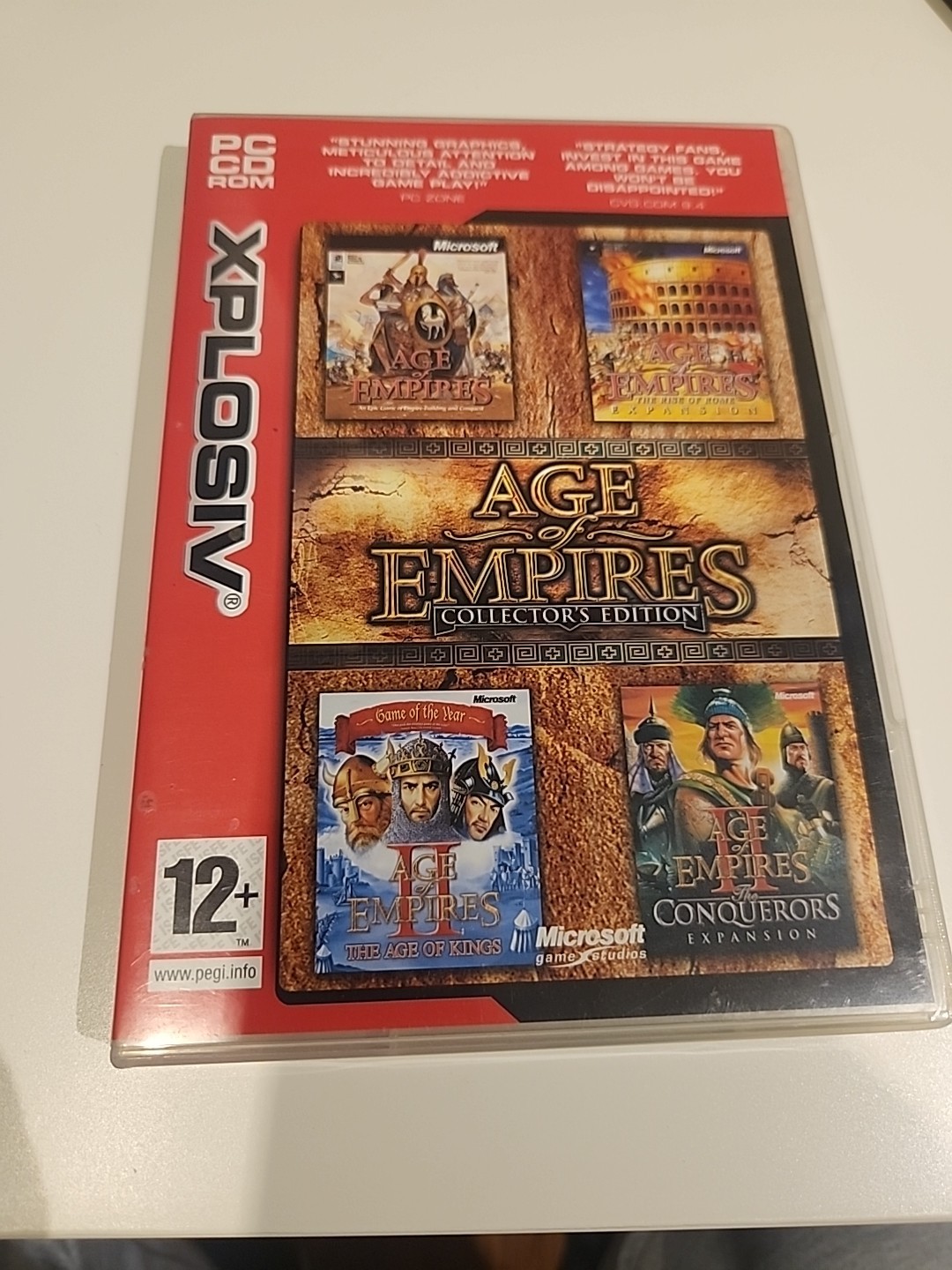Vintage Age Of Emprires Collectors Edtion Microsoft PC CD Rom