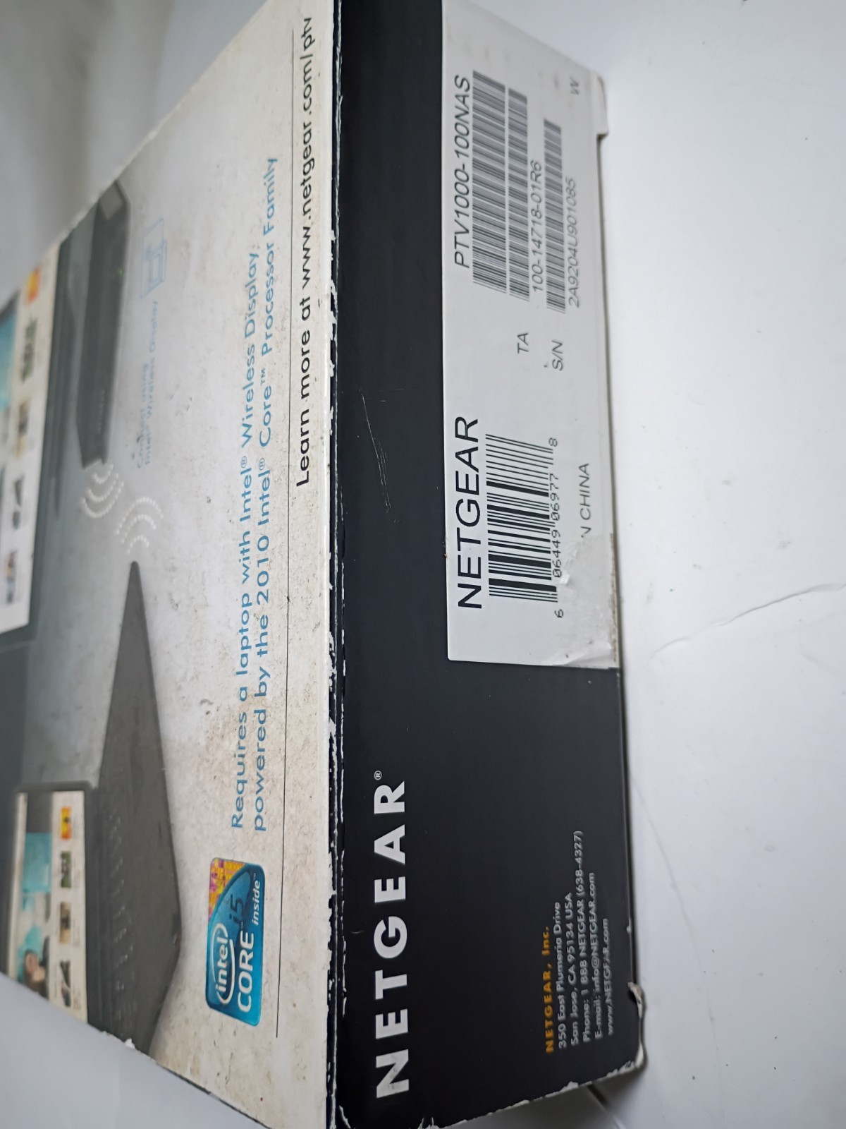 NetGear Push2TV Wireless Display Adapter PTV1000 Black