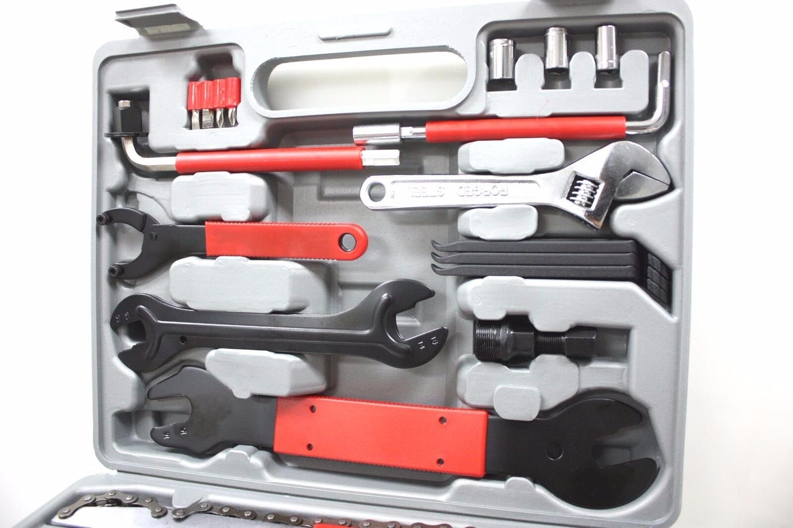 44PC MULTI-FUNCTION BICYCLE BMX BIKES REPAIR TOOL KIT SET HOME MECHANIC TOOLS