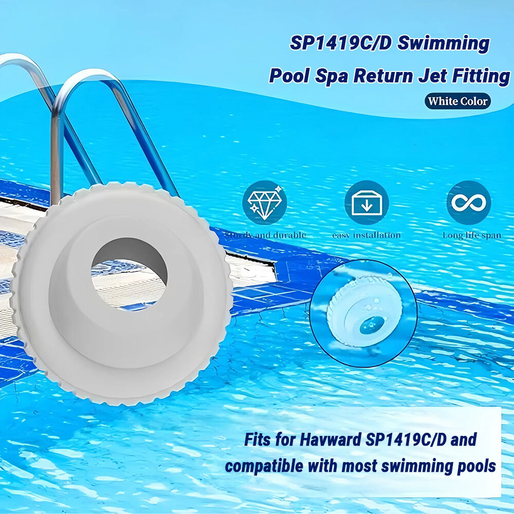 Spa Directional Flow Hydrostream Return Jet Fitting with Adjustable 3/4"