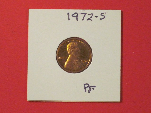 1972-S Proof Memorial Small Cent - Excellent