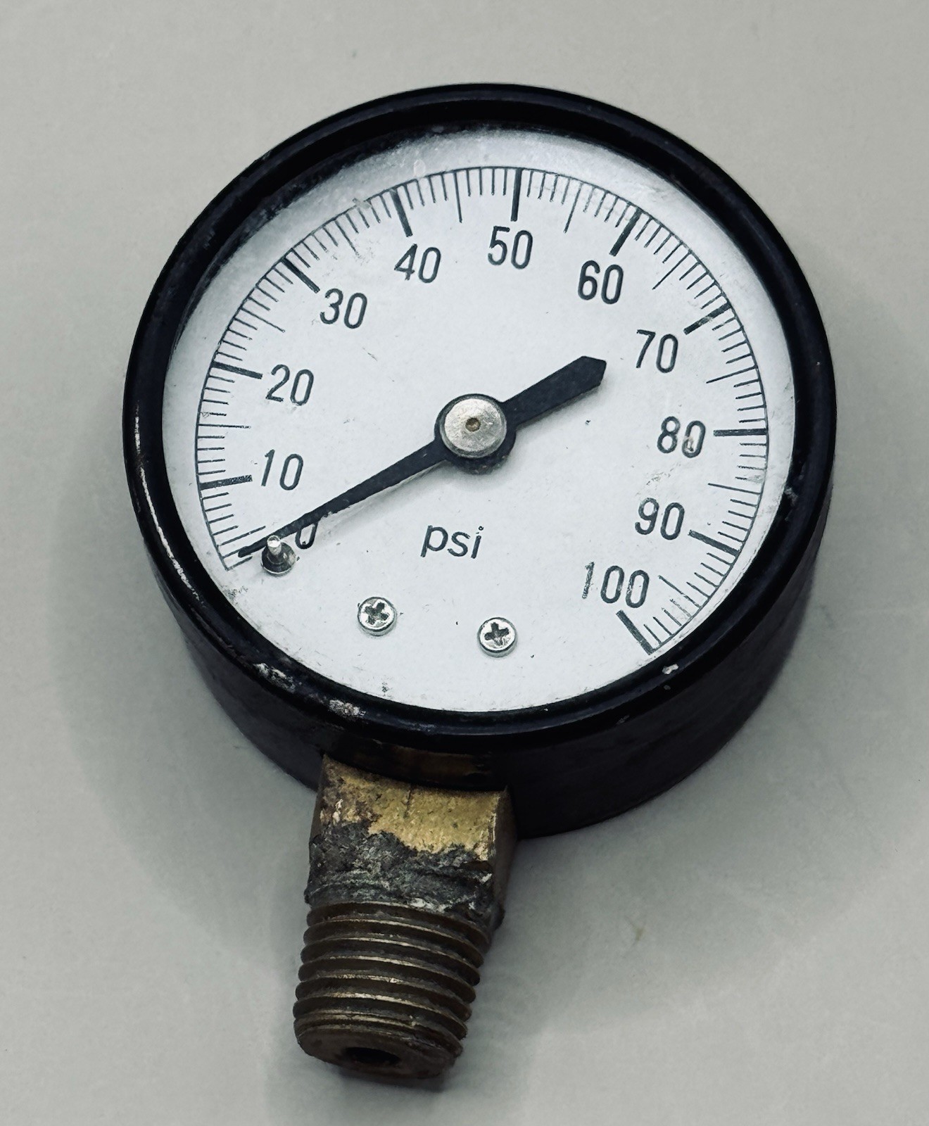 Vintage Water Source PSI Pressure Guage With 1/2" Connection