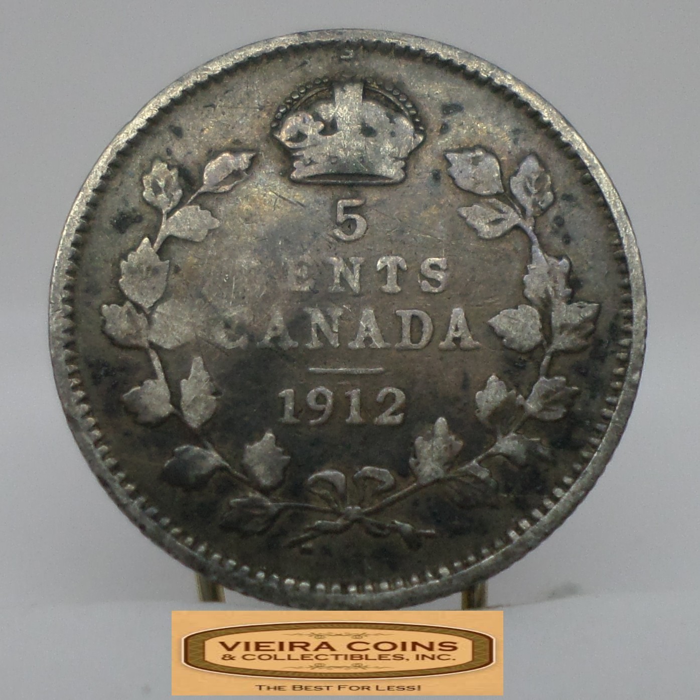 1912 Canada Silver 5 Cents - #C60799NQ