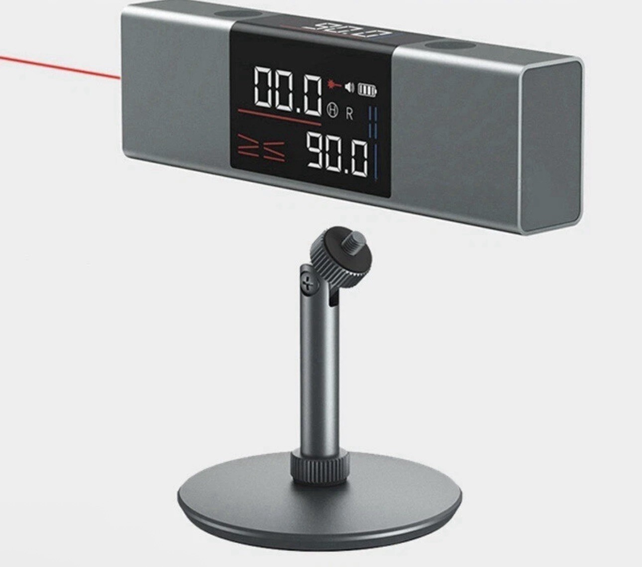 AtuMan Dual Laser Protractor Digital Level With Stand, Brand New
