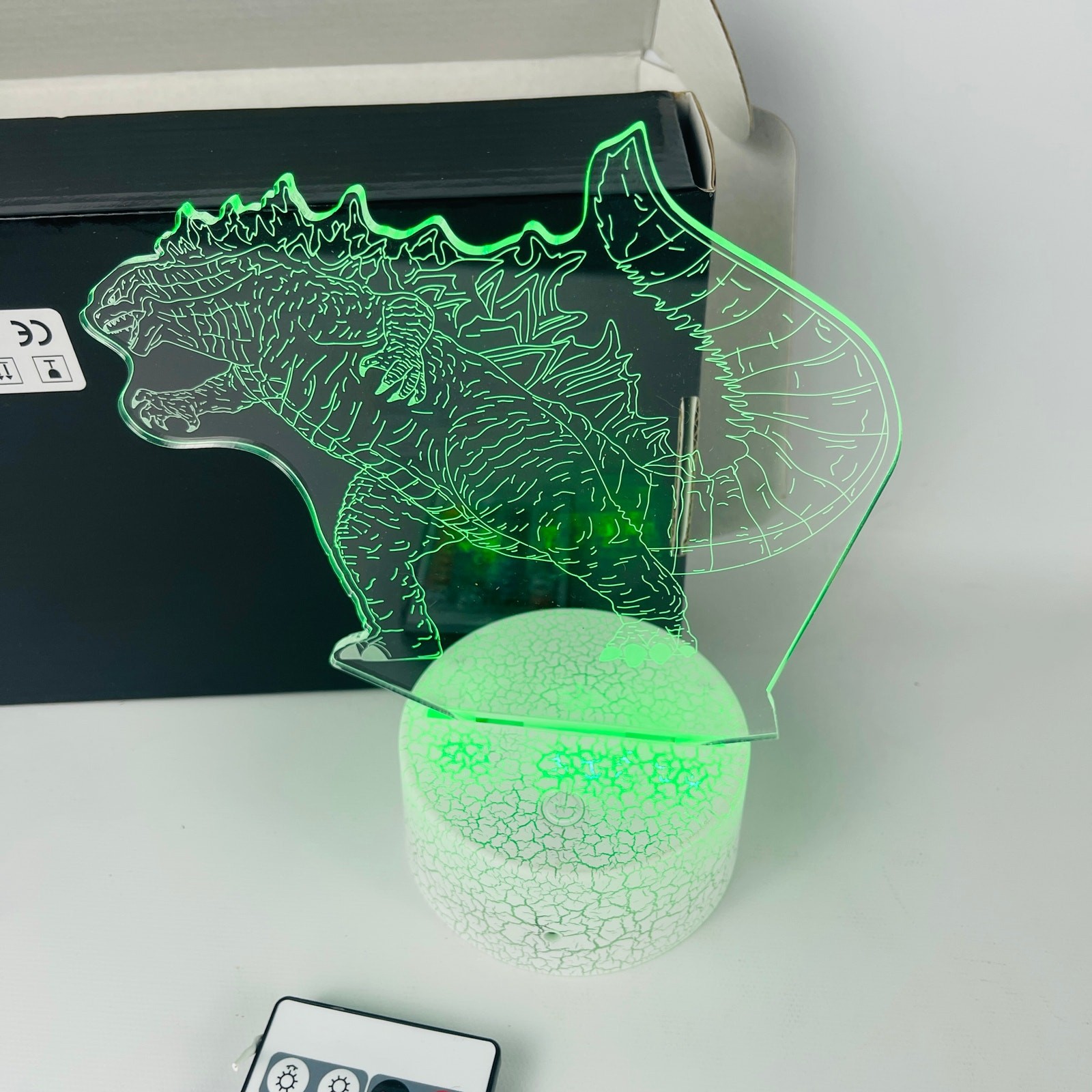 Godzilla Night Light LED 3D Lamp Illusion with Remove Multicolors