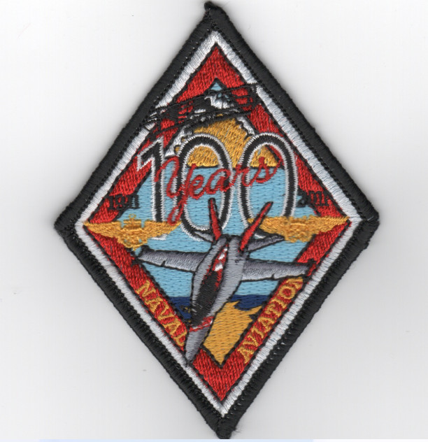 4" NAVAL AIR RESERVE 100TH ANNIVERSARY EMBROIDERED PATCH