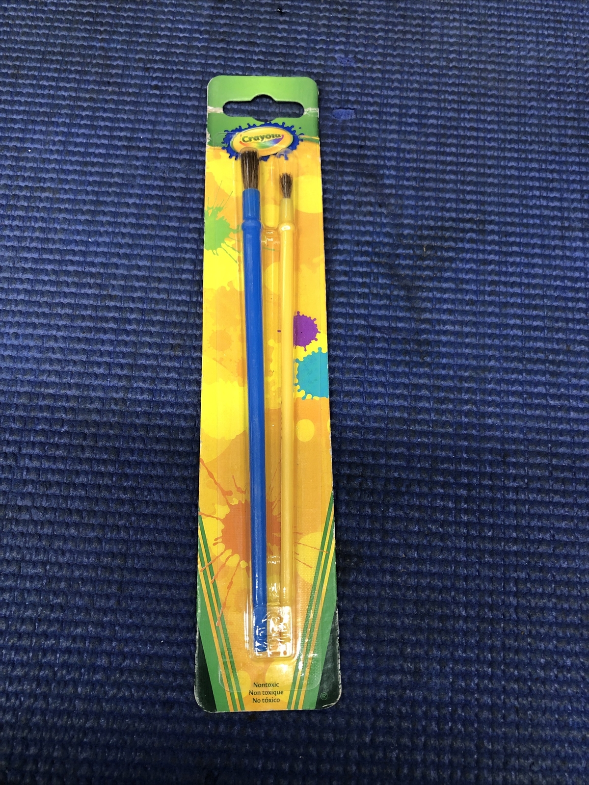 MA1- Crayola Water color Paint Assorted Brushes 2 pieces, New