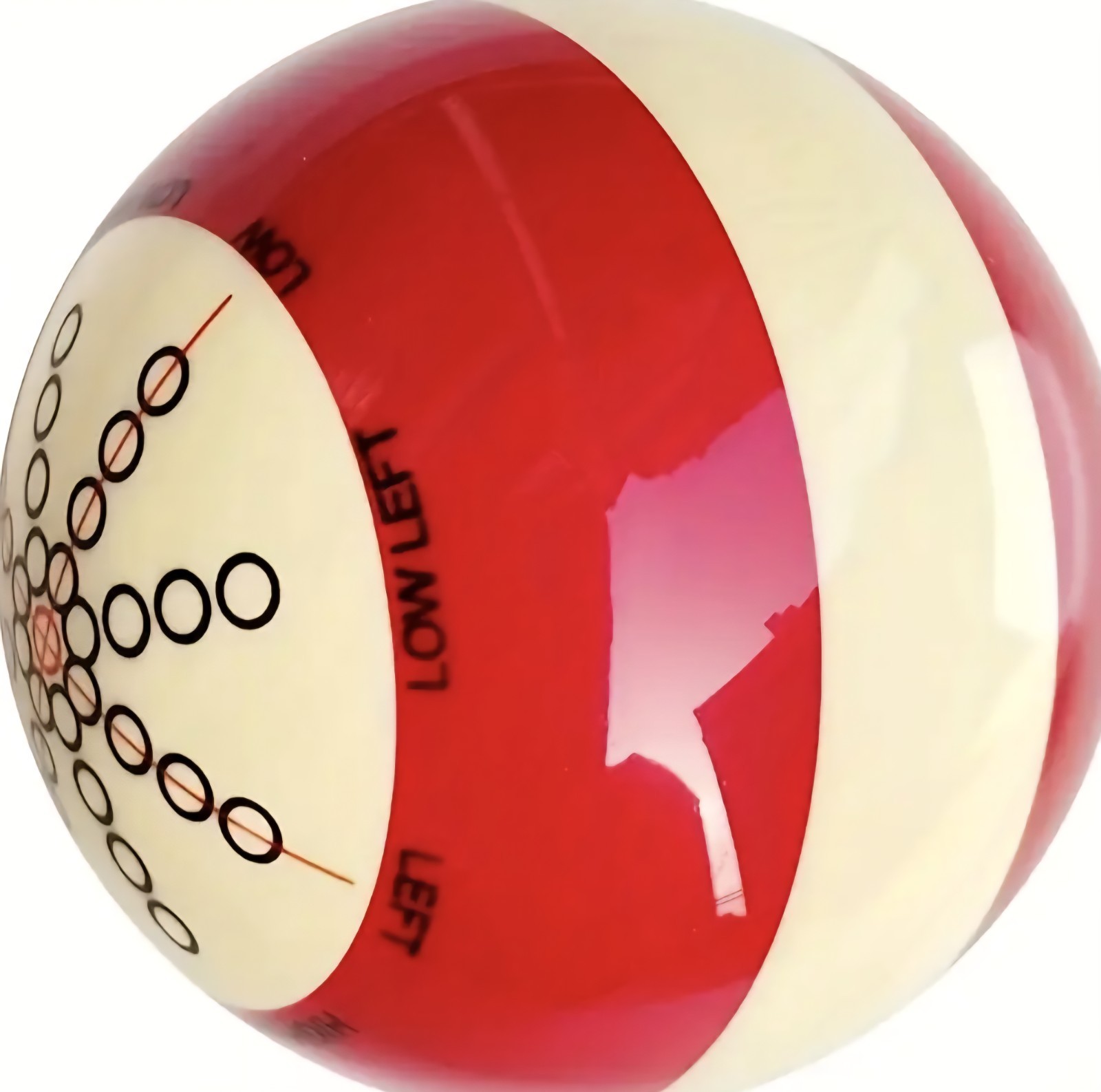 Training Cue Ball w/8 Ball Case, Levels Easy Advanced, 2 Pcs Pool Trainer Tool